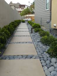Beach Pebbles Nantucket Side Yard Landscaping Modern Landscaping Landscape Design