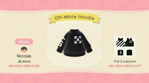 Animal Crossing New Horizons Patterns Gemufan Off White Stripes Hoodie Available In 2020 Animal Crossing Animal Crossing 3ds Animal Crossing Game