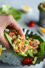 BLT Egg Salad Lettuce Wraps - The Real Food Dietitians