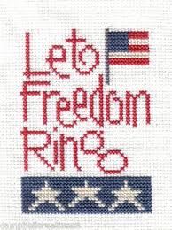Hand embr patterns & magazines. Campbell Creations Lizzie Kate Let Freedom Ring Patriotic Cross Stitch Patterns Patriotic Cross Stitch Cross Stitch
