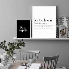 High quality dining room inspired canvas prints by independent artists and designers from around the world. Kitchen Dining Room Wall Art Prints Decorative Pictures Nordic Black White Posters Bon Appetit Quotes Wall Art Canvas Paintings Nordic Wall Decor