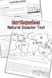 Earthquake Reading Activity Middle School Middle School Science Classroom Reading Activities
