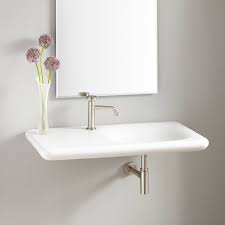 Vilas Porcelain Wall Mount Sink Small Bathroom Sinks Wall Mount Sinks Wall Mounted Sink