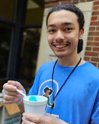 What a splash! Thanks to everyone who came out and made our summer reading  program a huge success! The water slide, foam cannon, and snow cones were a  big hit, and it