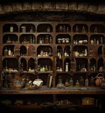 After Lydia Is Freed By Charles She Finds Work At A Hospital In Haiti This Is Her Storage Room Apothecary Cabinet Apothecary Witch Cottage