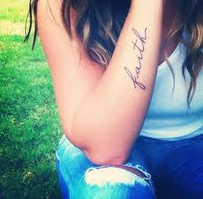 Maybe you would like to learn more about one of these? Pin By Maria On Tattoo S Faith Tattoo Cursive Tattoos Forearm Tattoo Women