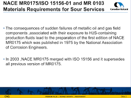 Nace Mr0175 Iso 15156 01 And Mr 0103 Materials