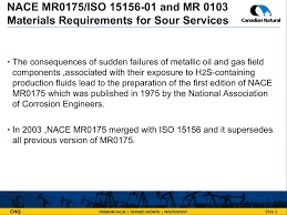 nace mr0175 iso 15156 01 and mr 0103 materials