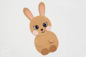 The bunny paw print template is a sweet idea you can use for your greeting card designs and gift basket ornaments. Easter Bunny Egg Holder Craft Free Template Mombrite