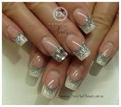 Great Bridal Nails Luminous Nails Sculptured Acrylic Nails Bridal Nail Art