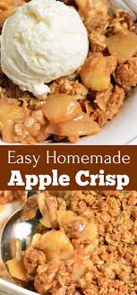 Easy Homemade Apple Crisp Recipe Comforting Classic Dessert That S Made With Generous Amo Dessert Recipes Easy Easy Homemade Apple Crisp Homemade Apple Crisp