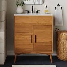 Mid Century Single Bathroom Vanity 24
