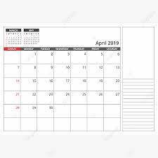 Desk Calendar April 2019 Png Free Download 2019 Png Transparent Png And Vector With Transparent Background For Free Download In 2021 Calendar Desk Calendars Lettering