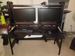 Decided it was time to build a desk, it's been a year and half coming but it i'm glad we waiting and got everything just right Ikea Fredde Gaming Computer Desk Classifieds For Jobs Rentals Cars Furniture And Free Stuff