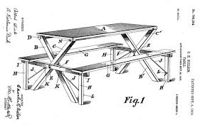 Interesting Story On How The First Picnic Tables Were Invented Picnictables Picnic Table Table Simple Designs