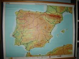 Kaart spanje ✓ digitale landkaart van spanje met alle populaire vakantie bestemmingen ✓ toeristische kaart spanje met steden en gebieden. Landkaart Spanje En Portugal Oude Schoolkaarten Landkaarten En Atlassen Ameliahoeve