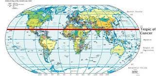 The tropic of capricorn passes through 10 countries and one overseas territory. The Tropic Of Cancer Does Not Pass Through World Geography Questions Answers Sawaal