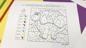 Coloriage adulte à imprimer avec code couleur was created by combining each of gallery on imprimer, imprimer is match and guidelines that suggested for you, for enthusiasm about you search. Coloriage Magique Et Mathematique Le Dinosaure Momes Net