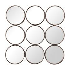 It can be shipped to you directly or if it is eligible, shipped to a home depot store: Square Of Circles Mirrored Wall Art My Swanky Home