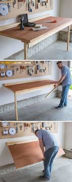 Diy Projects Your Garage Needs Diy Folding Bench Work Table Do It Yourself Garage Makeover Diy Projects Garage Diy Projects For Men Woodworking Projects Diy