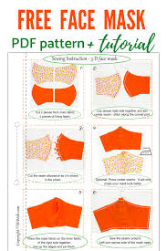 Please add 1/4 seam allowance for all the pattern. Free Pattern For Face Mask Free Pdf Sewing Patterns Clothing Sewing Patterns Free Diy Sewing Pattern