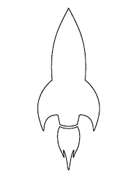 Black And White Rocket Ship Rocket Ship Pattern Use The Printable Outline For Crafts Creating Stencils Scrapbooking And More Free Pdf Rocket Craft Space Crafts For Kids Alien Crafts
