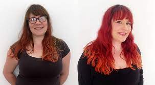 The accentuated color contrast is the 2021 hair color trend, suitable for those who do not want to dye their hair but want to renew the look with a modern youthful cut with color accents.so in this case the password is to be daring, for example with red locks in shades of mahogany. How To Do Red Ombre Hair