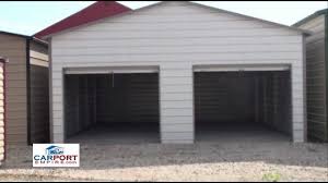 All of our oregon or steel carports and metal garages come standard with 29 gauge paneling for the exterior sheeting of the unit. Steel Buildings 24 X 26 Steel Garage Building By Carport Empire Youtube