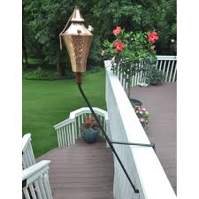 Shop wayfair for the best deck mounted tiki torches. Starlight Garden Amp Patio Torche Kona Deluxe Torches And Deck Mount Set Of 2 Walmart Com Walmart Com