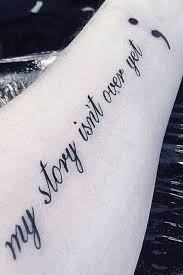 40 Trending Tattoo Ideas That Are Worth Trying Hiyawigs Blog Inspirational Tattoos Semicolon Tattoo Tattoo Quotes