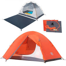 The footprint lies beneath the tent floor, preventing direct contact with the ground. Amazon Com Mis Backpacking Tent For Camping Portable Ultralight One Person Tent Plus With Footprint And Kits Done Double Layer Waterproof Tent For Family Outdoor Hiking Travel Sports Outdoors