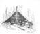 Pencil Log Cabin Drawing