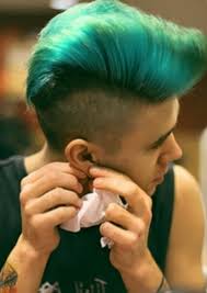 I Want Lady Gaga S Littlemonsters Backplane Green Hair Men Men Hair Color Turquoise Hair