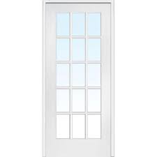 Interior glass doors can be customized to fit your space and personal design aesthetic. Clear Glass Prehung Doors Interior Closet Doors The Home Depot