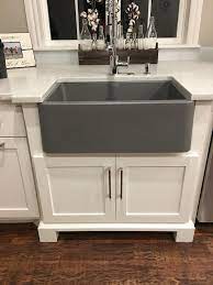 Ikon 33 1¾ low divide. Blanco Ikon 33 Single Bowl Farmhouse Apron Sink Metallic Gray 40190 The Sink Boutique Farmhouse Apron Sink Farmhouse Sink Kitchen Kitchen Design