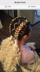 African American Two French Braids Black Hairstyles Pin By Iam3xclusivebabe On Hair Braids With Extensions French Braids With Extensions Box Braids Hairstyles