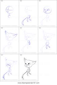 Cómo dibujar a tikki (kwami) a lápiz fácil paso a paso. How To Draw Fox Kwami From Miraculous Ladybug Printable Step By Step Drawing Sheet Drawingtutorials101 Com Fox Drawing Step By Step Drawing Drawing Sheet