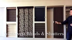 The best custom screens economy sliding screen door, classic sliding screen door, and heavy duty patio sliding screen doors are made made and window coverings include vertical blinds, faux wood blinds, roller shades, cellular shades & more to supplement your home improvement project. Window Coverings For Sliding Doors Youtube