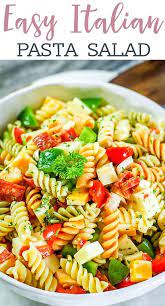 This Classic Italian Pasta Salad Is Summer Picnic Comfort Food At Its Best Tri Color Pasta Vegg Pasta Salad Italian Summer Salad Recipes Autumn Salad Recipes