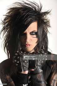 Andy Biersack of American glam rock band Black Veil Brides, session...