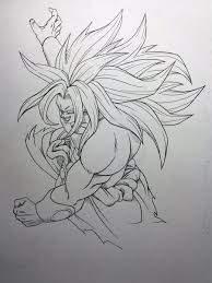 Broly is cloned by mr. Just Trying To Improve Broly Line Art By The Dragon Ball Super Manga