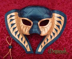 READY TO SHIP Kebechet Goddess Leather Mask 2 ... Handmade - Etsy
