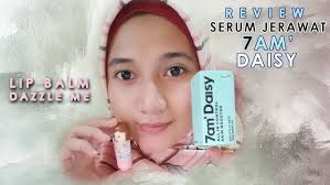 Review Penggunaan Serum Jerawat 7am Daisy dan Lip Balm Dazzle me