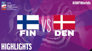 Live image from the uefa euro 2020 group b match between denmark and finland at parken stadium. Finland Vs Denmark Game Highlights Iihfworlds 2019 Youtube