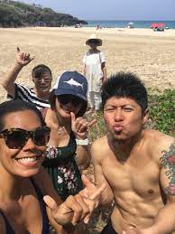 Japanese Ohana At Hapuna Beach In The Sundot Aftco Marlin Hat Mens Sunglasses Men Hats