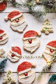 Chocolate chip w/ nuts cookies quantity. Chai Spiced Santa Cookies With White Chocolate Frosting Half Baked Harvest