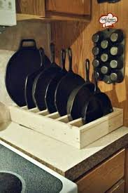 Cast Iron Organizer Kitchen Organization Diy Kitchen Design Iron Storage