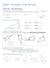 Check spelling or type a new query. 12 1 14 Right Triangle Trig Review Cabarrus County 2 Applying Trig Ratios Workonthis Partwithapartnerofyourchoice 1 Calculate The Measure Of Angle 8 2 Solve For The Indicated