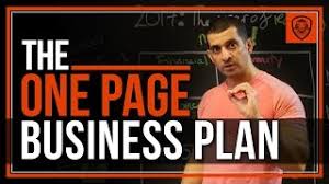 How to Write a One-Page Business Plan
