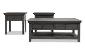 Sauder 424608 boone mountain coffee table rustic cedar finish. Kona Coffee Table Set Bob S Discount Furniture